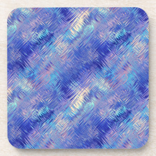 Sapphire Blue Scribbled Texture Getränkeuntersetzer