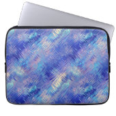 Sapphire Blue Scribbled Texture Laptopschutzhülle (Vorderseite)