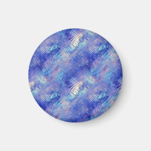 Sapphire Blue Scribbled Texture Magnet (Vorne)