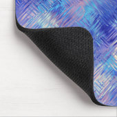 Sapphire Blue Scribbled Texture Mousepad (Ecke)