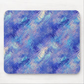 Sapphire Blue Scribbled Texture Mousepad (Vorne)