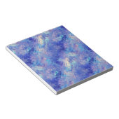 Sapphire Blue Scribbled Texture Notizblock (angewinkelt)