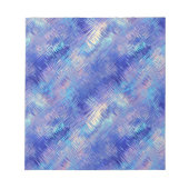 Sapphire Blue Scribbled Texture Notizblock (Vorderseite)