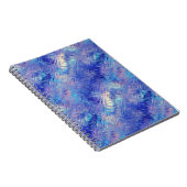 Sapphire Blue Scribbled Texture Notizblock (Rechte Seite)