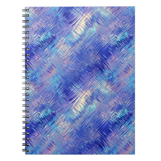 Sapphire Blue Scribbled Texture Notizblock (Vorderseite)