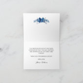 Sapphire Blue Serenity geklappt Dankeschön Karte (Innenseite)