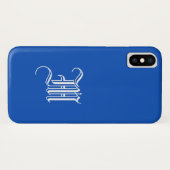 SAPPHIRE BLUE Solid Background iPhone X Fall Case-Mate iPhone Hülle (Rückseite (Horizontal))