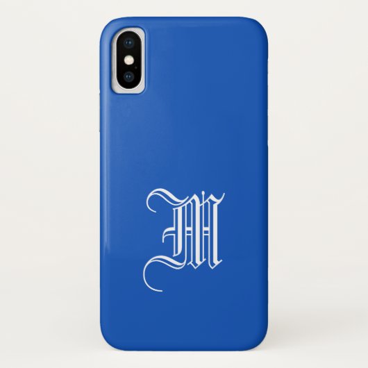 SAPPHIRE BLUE Solid Background iPhone X Fall Case-Mate iPhone Hülle (Rückseite)