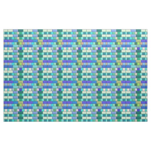 Sapphire Blue Tiles Stoff (Fat Quarter (45,7 x 55,9 cm))