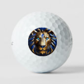 Sapphire Blue und Gold Lion, Golfball (Vorderseite)