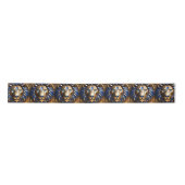 Sapphire Blue und Gold Lion, Satinband (Vorderseite)
