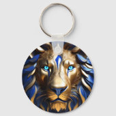 Sapphire Blue und Gold Lion, Schlüsselanhänger (Vorderseite)