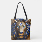 Sapphire Blue und Gold Lion, Tasche (Rückseite)