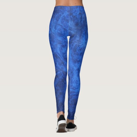 Sapphire Blue Velvet Leggings (Rückseite)