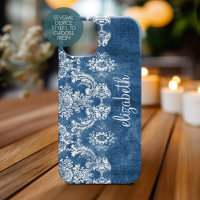 Sapphire Blue Vintag Damask Pattername