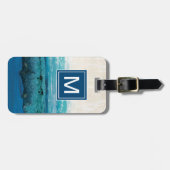 Sapphire Blue Watercolor Gepäckanhänger (Vorderseite horizontal)