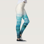 Sapphire Blue Watercolor Leggings (Rechts)