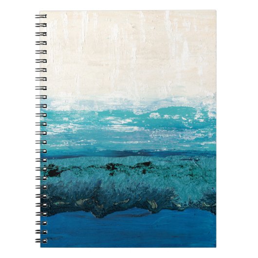 Sapphire Blue Watercolor Notizblock (Vorderseite)