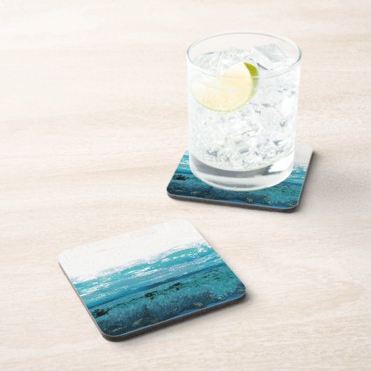 Sapphire Blue Watercolor Untersetzer (Rechte Seite)