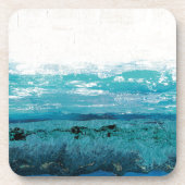 Sapphire Blue Watercolor Untersetzer (Vorderseite)