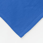 Sapphire Blue White Sports Jersey Fleecedecke (Ecke)