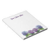 Sapphire Blues Hydrangeas Notepad Notizblock (angewinkelt)