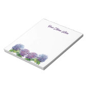 Sapphire Blues Hydrangeas Notepad Notizblock (Rotiert)