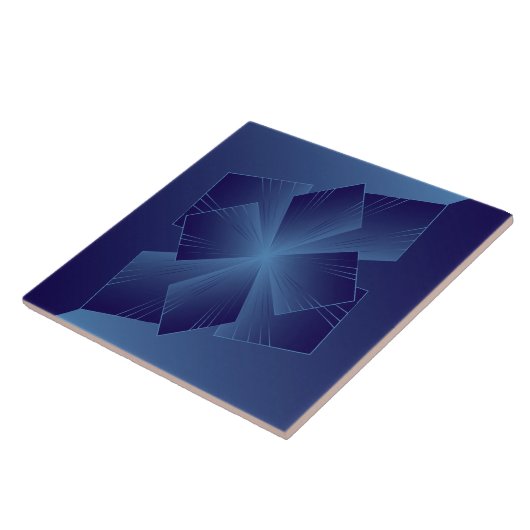 Sapphire Blume Fliese (Seite)