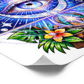 Sapphire Celestial Eye Poster (Ecke)