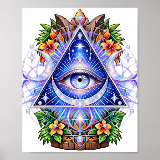Sapphire Celestial Eye Poster