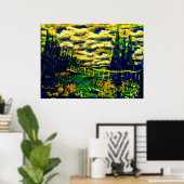 SAPPHIRE DAY GICLEE DRINT POSTER (Heimbüro)