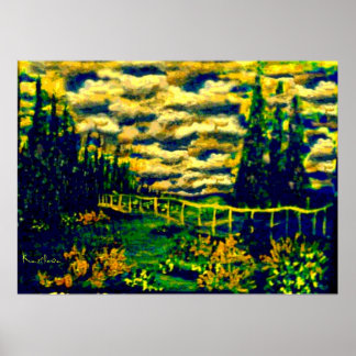 SAPPHIRE DAY GICLEE DRINT POSTER