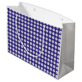 Sapphire Diamond Art, blau Große Geschenktüte (Rückseite Schrägansicht)
