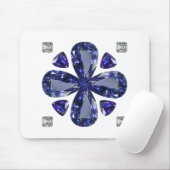 Sapphire Diamond Art, blau Mousepad (Mit Mouse)