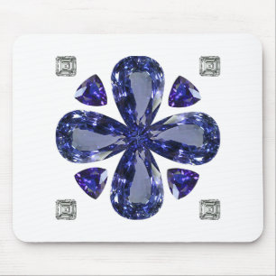 Sapphire Diamond Art, blau Mousepad
