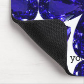 Sapphire Diamond Art, blau Mousepad (Ecke)