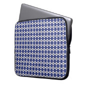 Sapphire Diamond Gemstone Art Blue Laptopschutzhülle (Vorderseite Links)