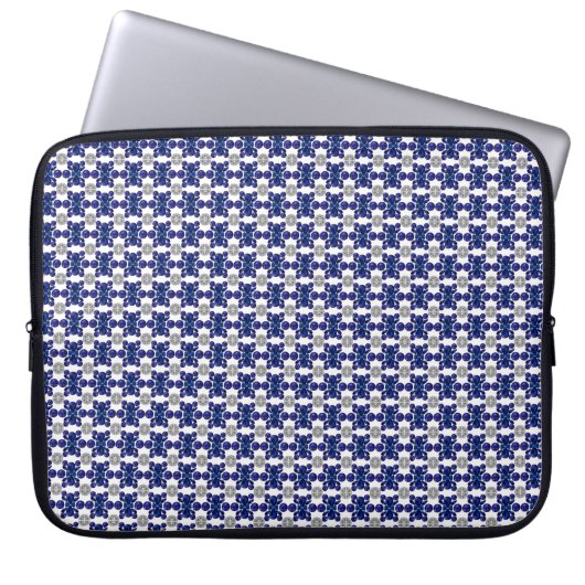 Sapphire Diamond Gemstone Art Blue Laptopschutzhülle (Vorderseite)