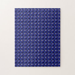 Sapphire Diamond Gemstone Art Blue Puzzle