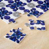 Sapphire Diamond Gemstone Art Blue Puzzle (Seite)