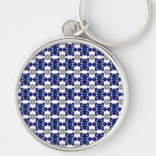 Sapphire Diamond Gemstone Art Blue Schlüsselanhänger