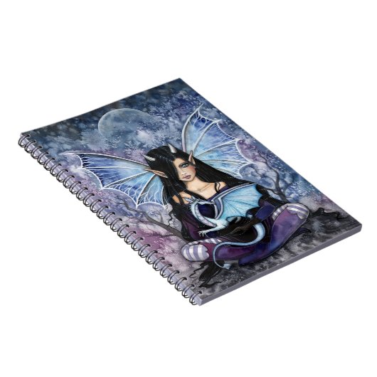 Sapphire Dragon Fairy Notebook Notizblock (Rechte Seite)