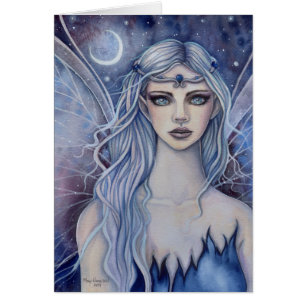 Sapphire Fairy Fantasy Fantasy Wassercolour Art