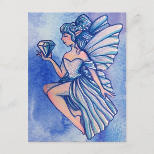 Sapphire Fairy Postkarte (Vorderseite)