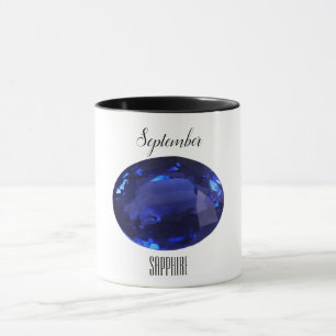 Sapphire Gem Blue Coffee Tasse September Birthston