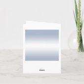 Sapphire Gem Bow & Ribbon 45 Jahre Hochzeit Dankeskarte (Rückseite)