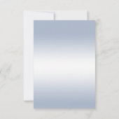 Sapphire Gem Bow & Ribbon 45 Jahre Hochzeit RSVP Karte (Rückseite)