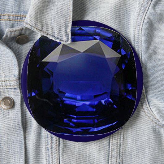 Sapphire Gemstone Blue Button (Beispiel)