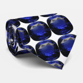 Sapphire Gemstone Blue Krawatte (Gerollt)