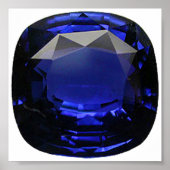 Sapphire Gemstone Blue Poster (Vorne)